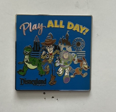 Disneyland Pixar Toy Story  Play All Day  Pin Rex Woody Buzz Lightyear Slinky LE