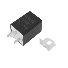 12V 3-Pin Flasher Electronic Relay with Removable Metal Backrest LED Indicator
