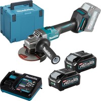 Makita GA008GM201 Akku-Winkelschleifer Ø 125 Mm 40 V Max. / 2X 4,0 Ah Akku + Lad