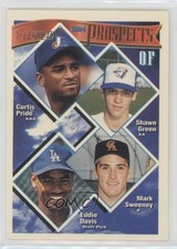 1994 Topps Prospects Gold Curtis Pride Shawn Green Mark Sweeney Eddie Davis 0n3s