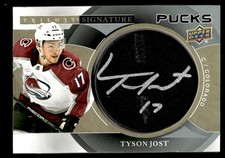 2018-19 UPPER DECK TRIGOLY SIGNATURE PUCKS TYSON JOST