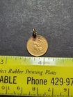 U S 1856 Indian Head 90% Gold Dollar With Jewelers Loop