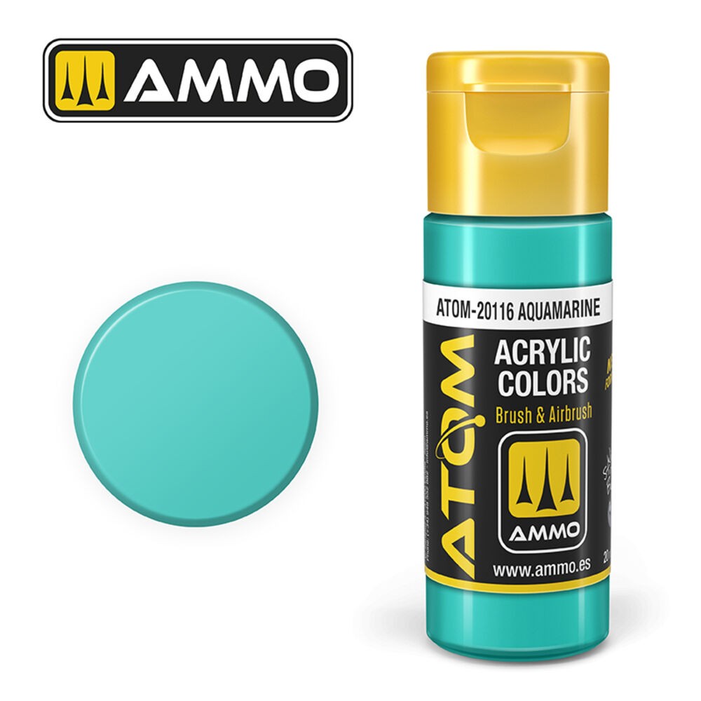 Ammo Mig Atom-20116 - Atom Color Aquamarine 20ml - New
