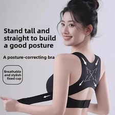 Women Posture Corrector Bra Wireless Back Support Lift Up Yoga Bra Shapewear