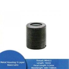 Lente de enfoque láser de vidrio de rosca Laserland M9x0,5 carcasa de metal para uso de múltiples bandas