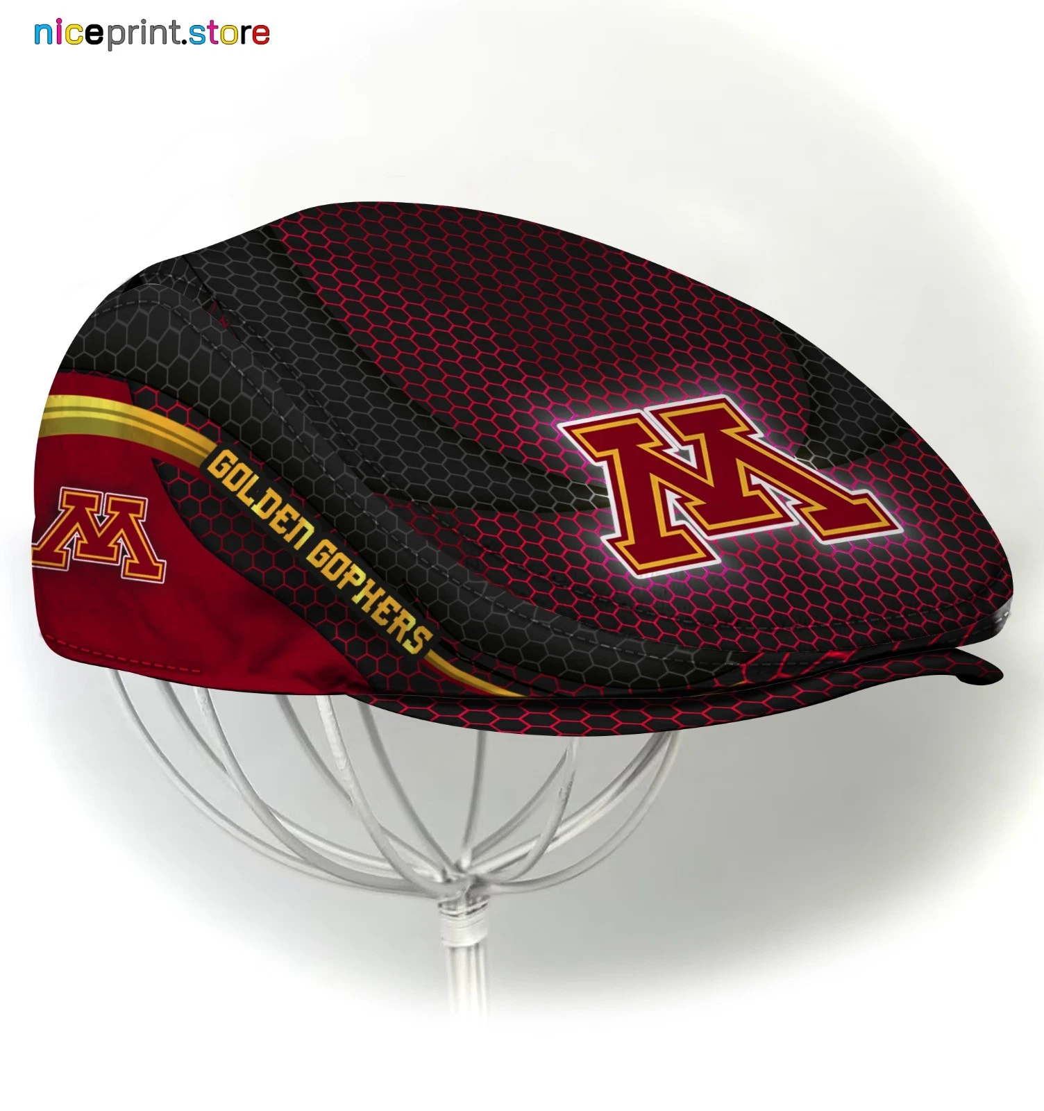 Minnesota Team Golden Gophers Jeff Cap NCAA Driver Cap Golf Cap NCAA Flat Cap