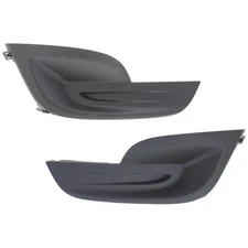 Fog Light Cover Set For 2013-2015 Nissan Altima Front Driver and Passenger Black