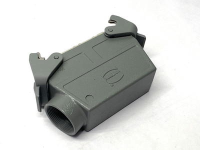 Amphenol C14610B0640002 Connector w/ Harting Han B Hood Side Entry 2 Levers M32