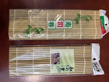 2 Sushi Roll Bamboo Mats New! Never Used!