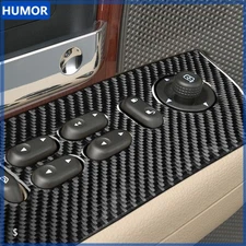 4Pcs Real Carbon Fiber Window Lift Switch Panel Cover For Ford F150 FX4 2004-08