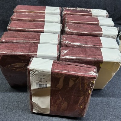 Restaurantware Luxenap Bordeaux & Black High-quality two ply disposable napkins 
