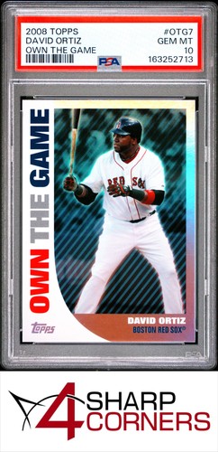 2008 TOPPS OWN THE GAME #OTG7 DAVID ORTIZ RED SOX HOF PSA 10