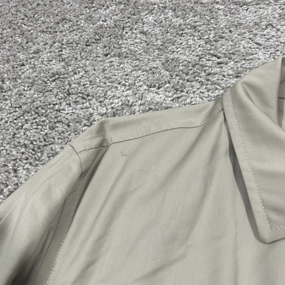 Chaqueta Brioni Para Hombre Ligera Informal Cremallera Completa 100% Lana Italia Talla XL Beige Foto 3 de 4