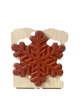 Stampin' Up "Supersize Snowflake" Wood Mounted Rubber Stamp Christmas Winter