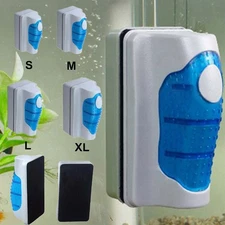 Aquarium Fish Tank Floating Magnetic Algae Scraper Scrubber Brush Glass Cleaner