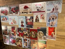 Christmas Greeting Cards w/Envelopes - Dog Canine Theme - Lot of 34