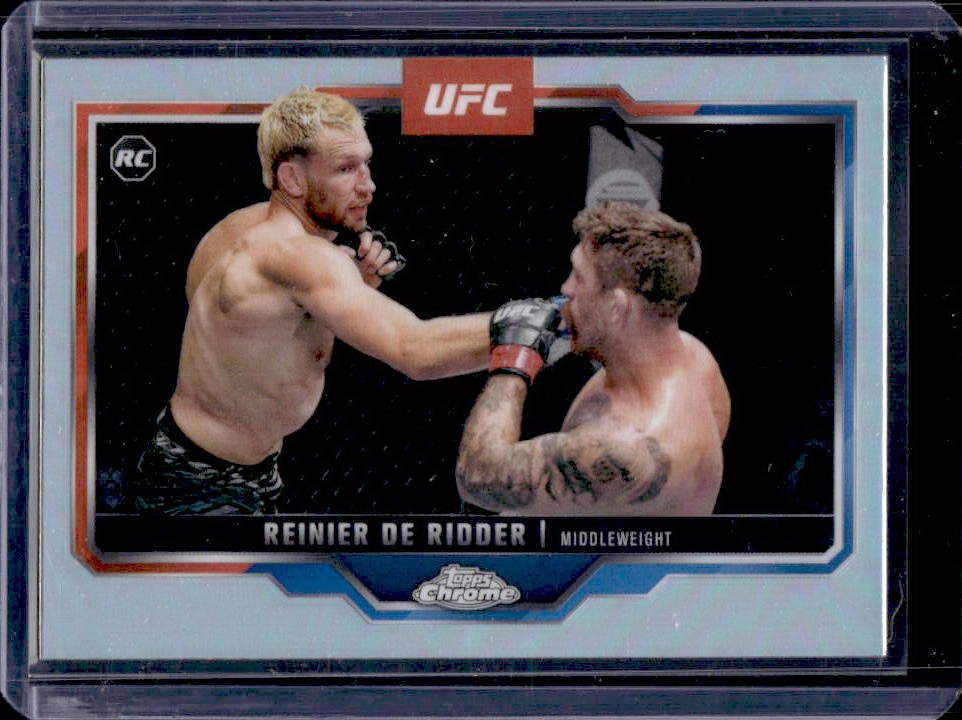 2025 Topps UFC Chrome Reinier de Ridder RC Refractor Rookie #185