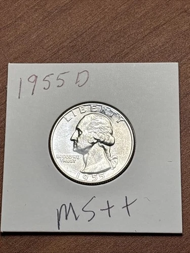 1955 D Mint Silver Washington Quarter Uncirculated