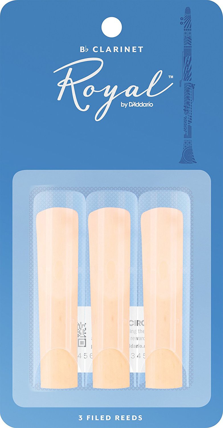 D'Addario Rico Royal Clarinet Reeds Bb #2.5 Three Pack RCB0325
