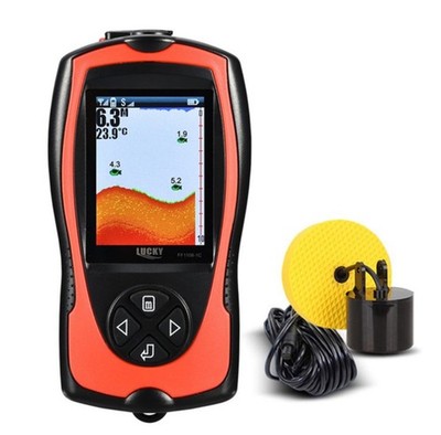 LUCKY FF1108-1CT Portable Fish Finder 100M/300FT Depth Fish Alarm Wired OSNH