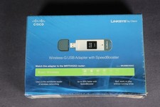 Cisco Linksys Wireless-G USB Adapter SpeedBooster WUSB54GSC New Sealed h1