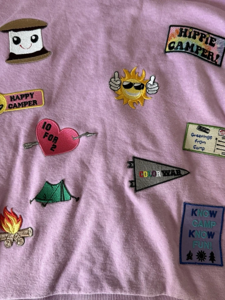 Sudadera con Capucha Butter SuperSoft Marca Boutique Temática Campamento Talla L 10/12 Foto 3 de 4