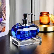 Multi-Color K9 Crystal Soap Dispenser 3oz Chrome Pump Bathroom