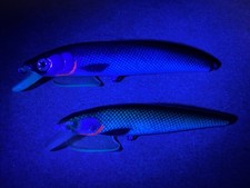 4” & 5” Custom Painted Foiled  jerkbait lure ***UV Enhanced*** LOT OF 2