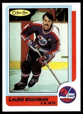 1986-87 O-Pee-Chee Laurie Boschman Winnipeg Jets #184