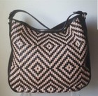Cole Haan Skylar Hobo-Tasche aus geflochtenem Leder UVP 398 $