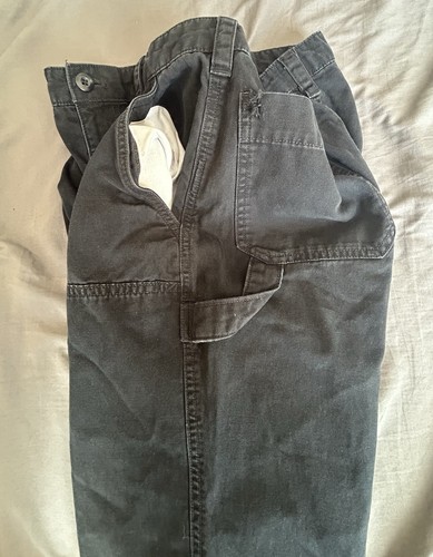 Gap Pantalone Carpentiere Uomo 31/32 Doppio Ginocchio Nero - Foto 8 di 8