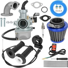 Carburetor 22mm Carb Throttle Cable Grip Assembly for DB14 DB24 110cc Blue