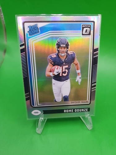 2024 Donruss Optic - Rated Rookie Holo Prizm - (RC) - Bears - ROME ODUNZE #286 - Picture 3 of 10