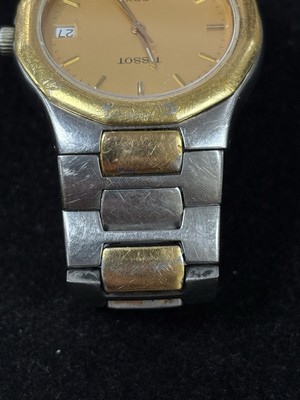 Vintage Tissot PRX P580-G Two Tone Men's Quartz 35mm Date Watch | eBay
