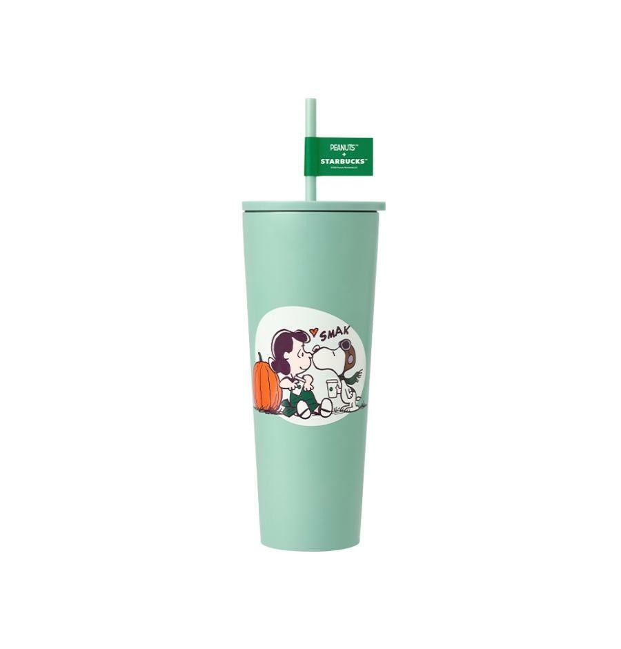 Starbucks korea 2026 Peanuts cold cup mug tumbler glass keyring doll pin set