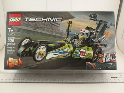 LEGO 42103 Technic 2-in-1 Dragster & Hot Rod Car Pull Back - Brand New In Box