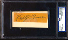 Lefty Grove Signed Auto Index Card Cut PSA/DNA Authentic Encapsulation PR27 — photo 1