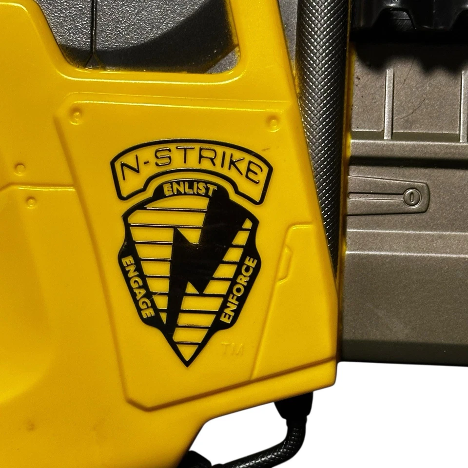 Nerf N-Strike Firefly REV-6 Dart Blaster Amarillo Negro 2005 De colección Funcionando Foto 3 de 4