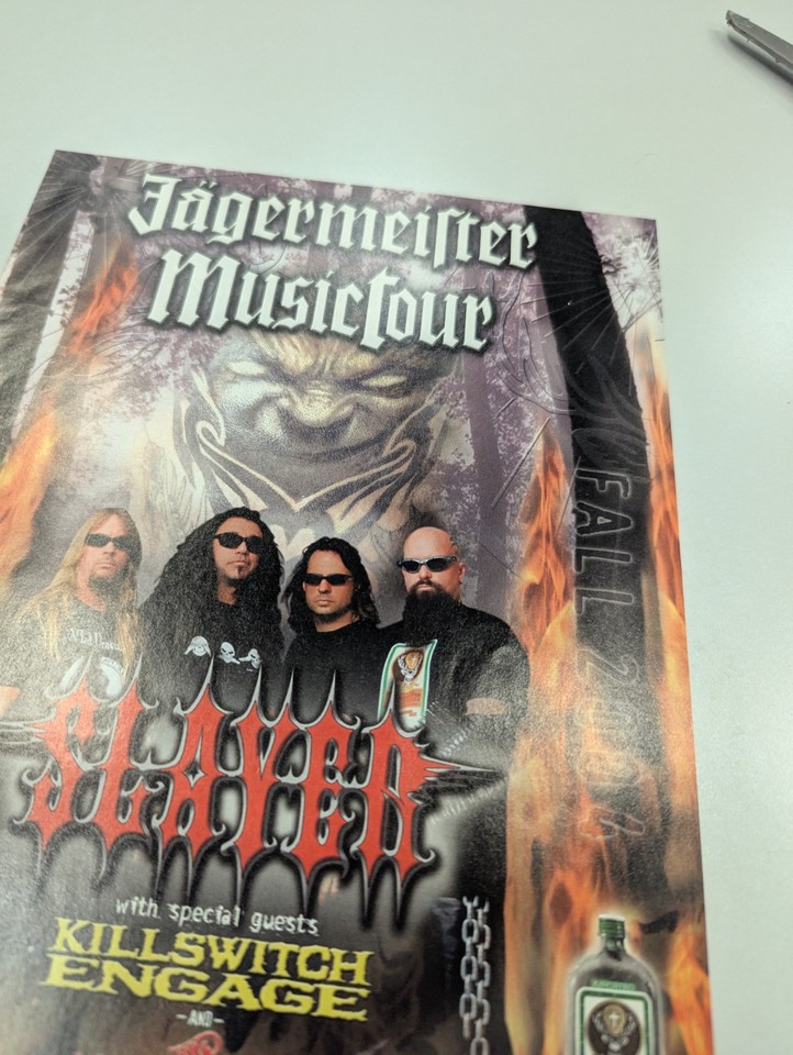 2004 Jagermeister Music Tour SLAYER Vtg Print Ad/Poster Promo Art Magazine Page | eBay UK