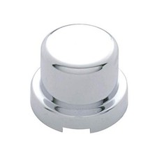 Chrome Plastic Flat Top Nut Cover - Push-On 10 Pack , Various Sizes