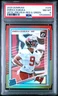 2025 PANINI DONRUSS OPTIC PREVIEW-RED & GREEN #375 EMEKA EGBUKA ROOKIE RC PSA 8