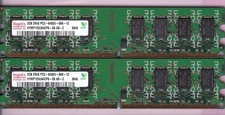 4GB 2x2GB PC2-6400 DDR2-800 HYNIX HYMP125U64CP8-S6 AB-C Desktop Ram Memory Kit