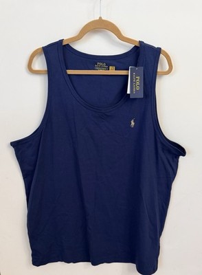 Polo Ralph Lauren Men's Navy Crew-Neck Classic Fit Cotton Tank Top