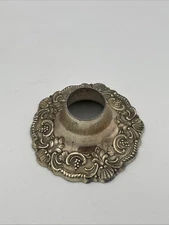 Vintage Silverplate Candelabra Insert Replacement Piece Bobeche Unique H1