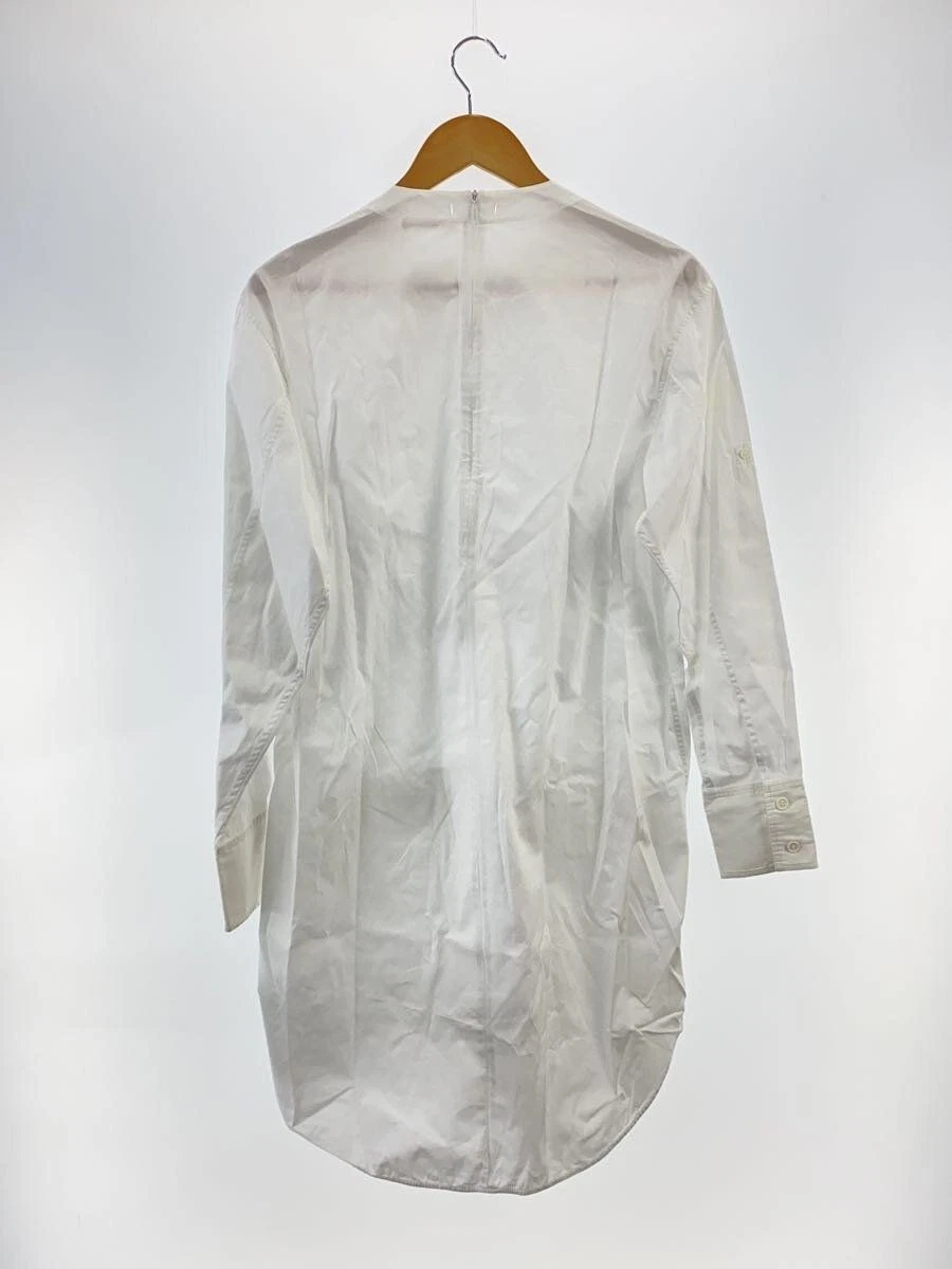 Abito CELINE altro manica lunga 34 cotone bianco tinta unita