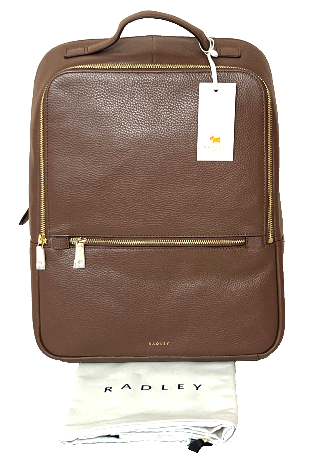 Radley Backpack Bag Rucksack Large Sunny Dene Walnut Brown Leather New RRP 259