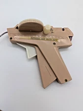 1968 Vintage DYMO Label Maker Beige With Partial Roll Tape 1/4” Nice and Works