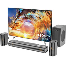 4.1ch Sound Bar with Dolby Atmos, 300W Sound Bar for Smart TV with Subwoofer,...