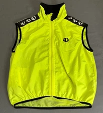 Pearl Izumi Vintage Cycling Mesh Jersey Neon Yellow Sleeveless Size M