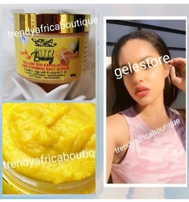 Glitzluxury yellow sisi forming Salt scrub. Egg yolk&turmeric    soft, silky
